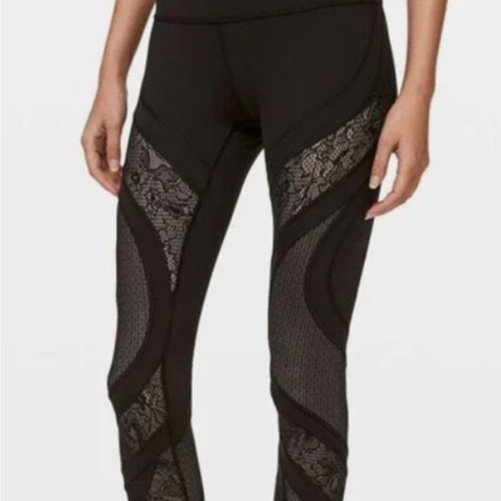 Lululemon Wunder Under High-Rise Tight 25" *Lace Black